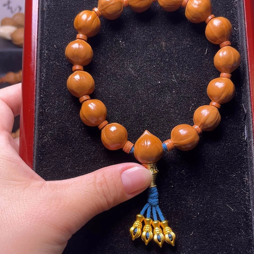 手串橄榄核梅林蜜桃臀1:1比例15.15