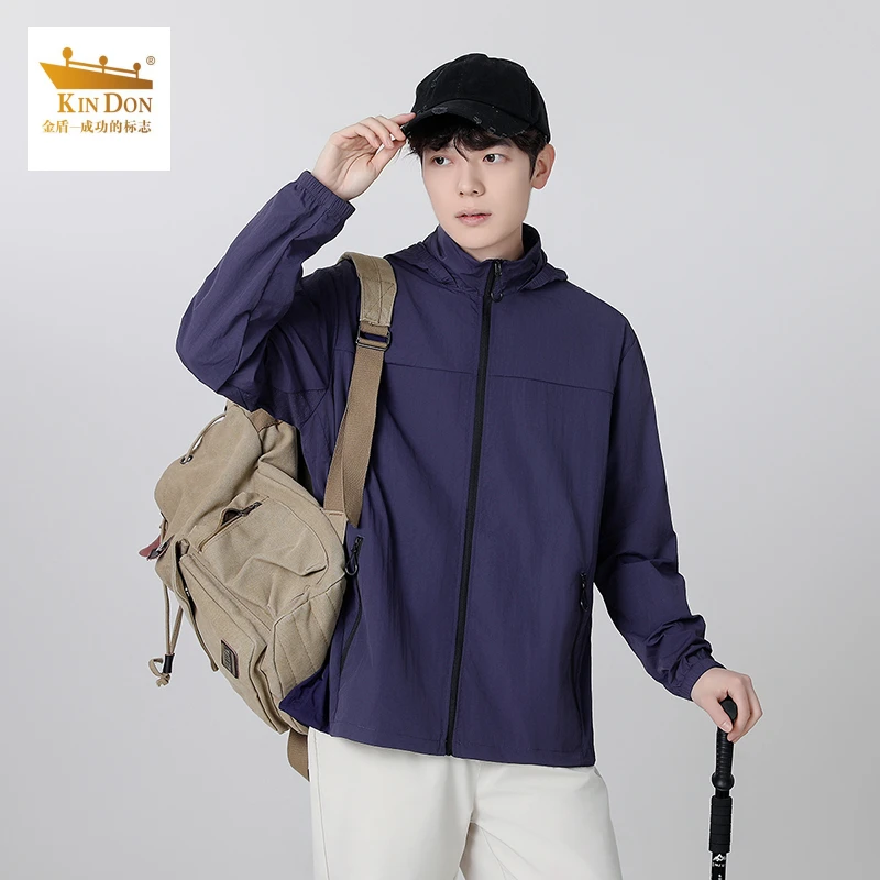 金盾防晒衣男款2025夏季新款防紫外线透气冰丝薄款防晒服户外外套
