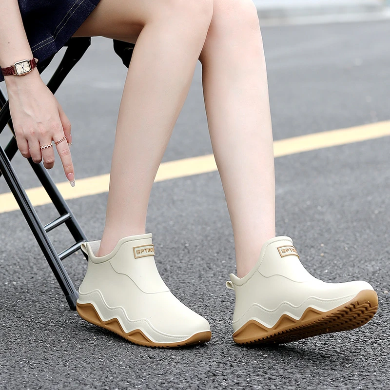 夏季浅帮雨鞋女男软底防滑胶鞋短帮厨房胶鞋套鞋买菜情侣短筒雨靴