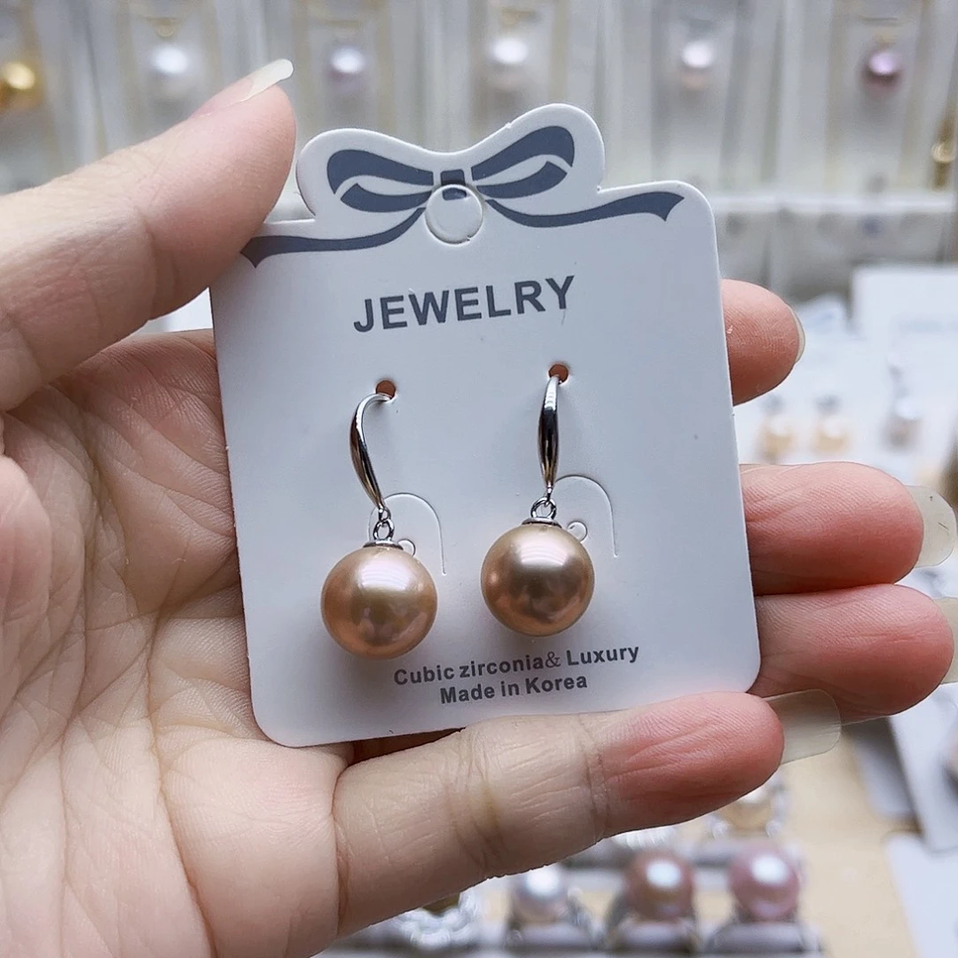 耳饰淡水珍珠银S925镶嵌11