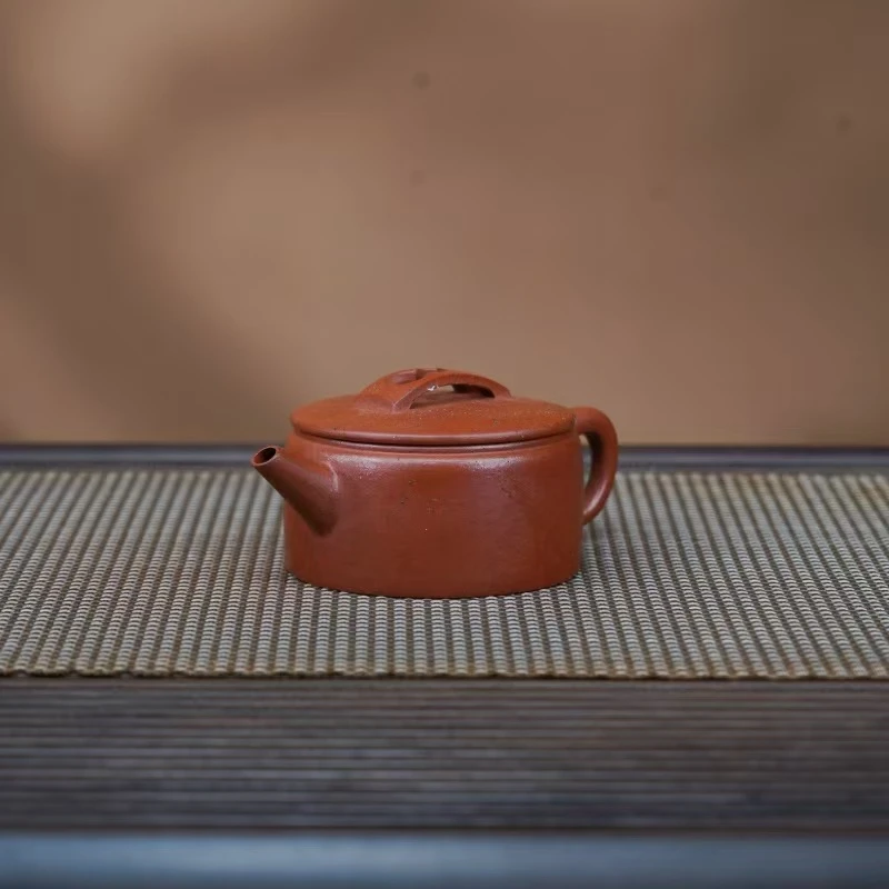 LHB老朱泥【剑流汉瓦180CC】宜兴黄龙山原矿手工紫砂壶