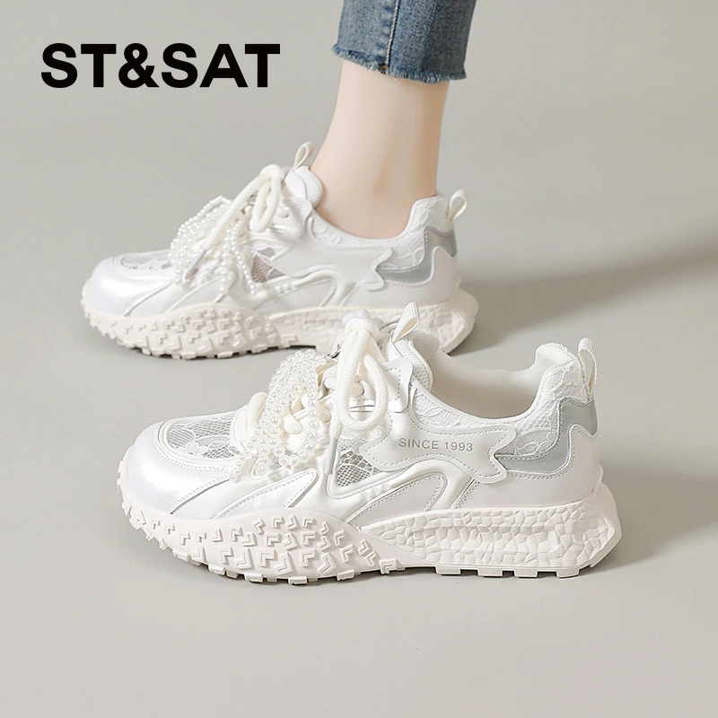 星期六芭蕾阿甘鞋女款2025新款透气显脚小板鞋运动鞋休闲德训鞋女