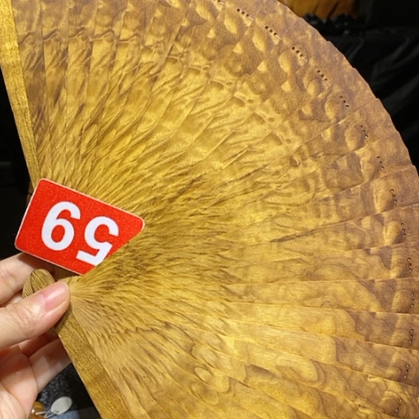 【闪购商品】金丝楠熟****）金丝楠木扇子