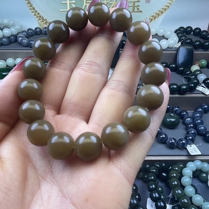 和田玉未镶嵌手链