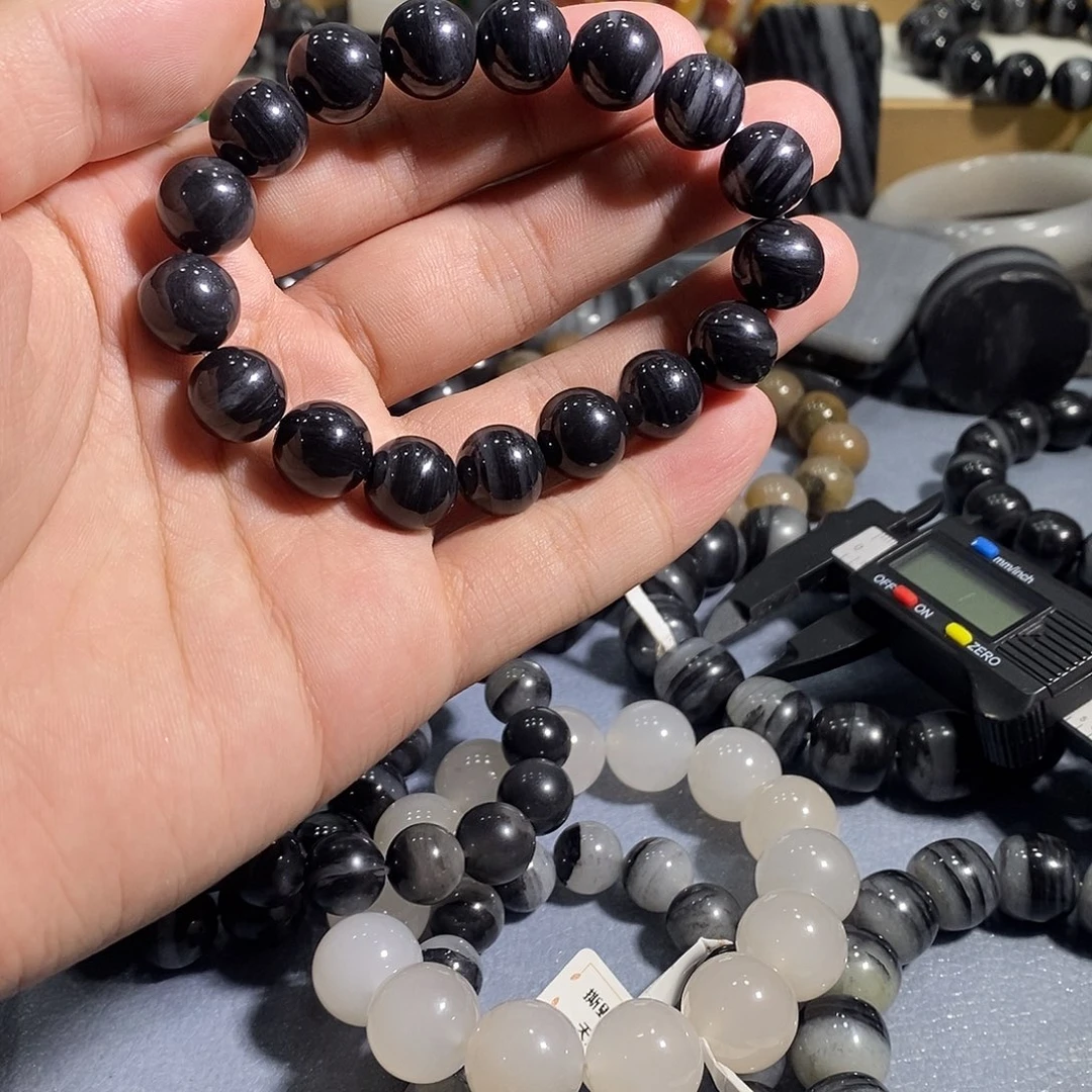 石英岩玉未镶嵌手链