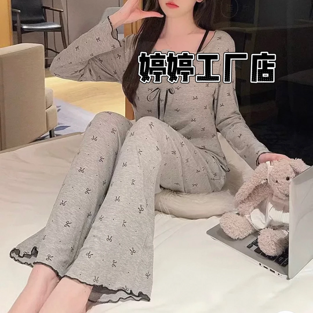 【早秋系列】编号201-299早秋新款女士睡衣外出薄款韩版显瘦家居服