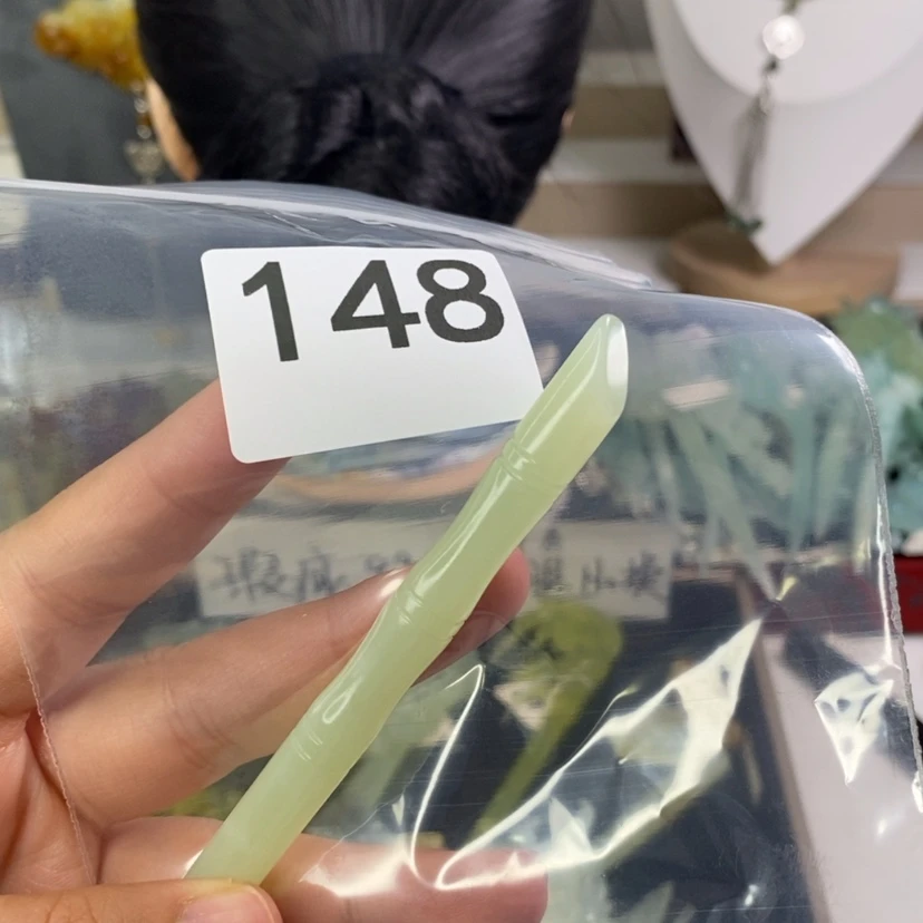 【闪购商品】岫玉发饰未镶嵌珍