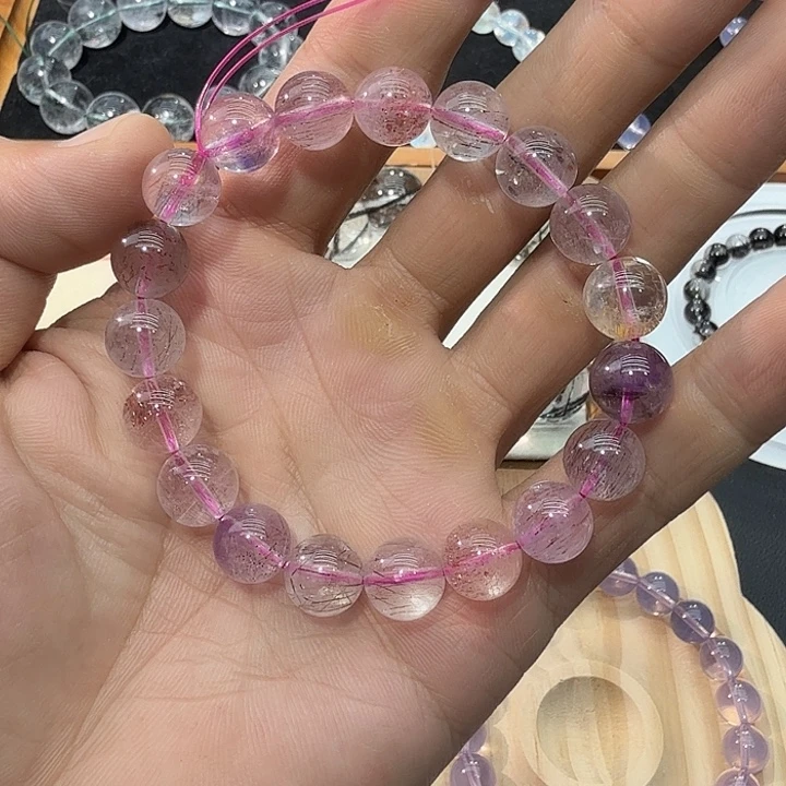 未镶嵌手链水晶天然超七手链