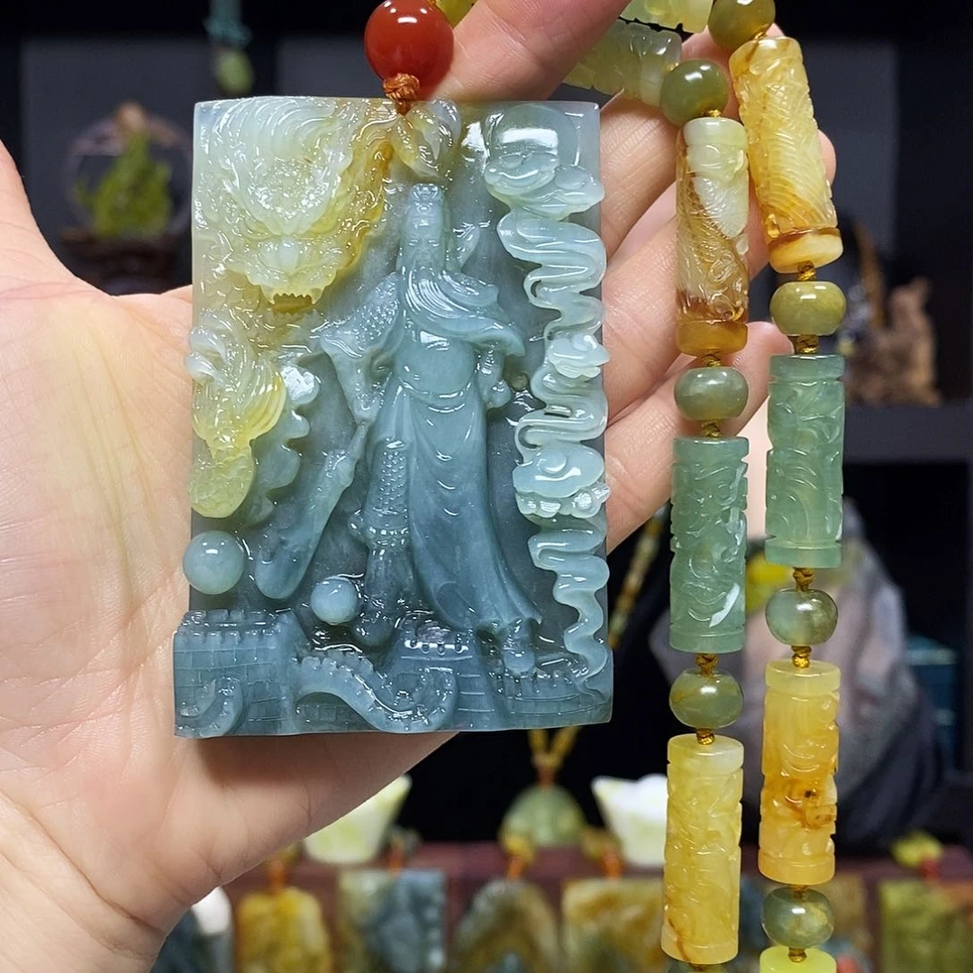 未镶嵌岫玉挂件吊坠