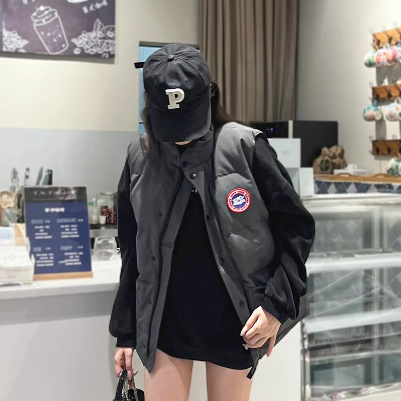 大鹅羽绒马甲男士外穿冬季加厚女款东北雪乡保暖背心抗寒情侣外套