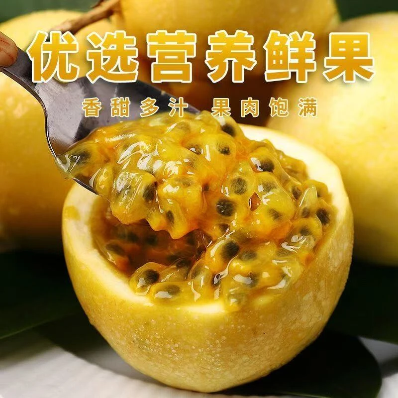 广西钦蜜9号黄金百香果应季鲜水果黄金百香果小小果20个包邮