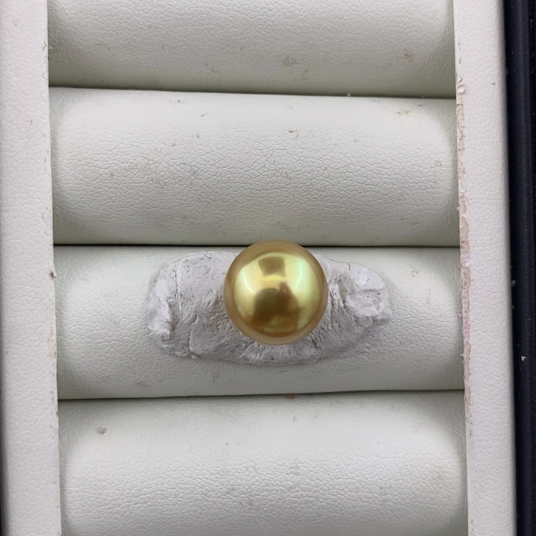 未镶嵌海水珍珠裸珠12-13mm南洋金珠不退不换