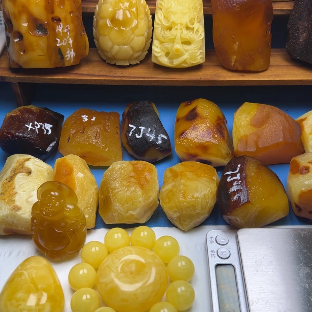 定制琥珀未镶嵌琥珀蜜蜡