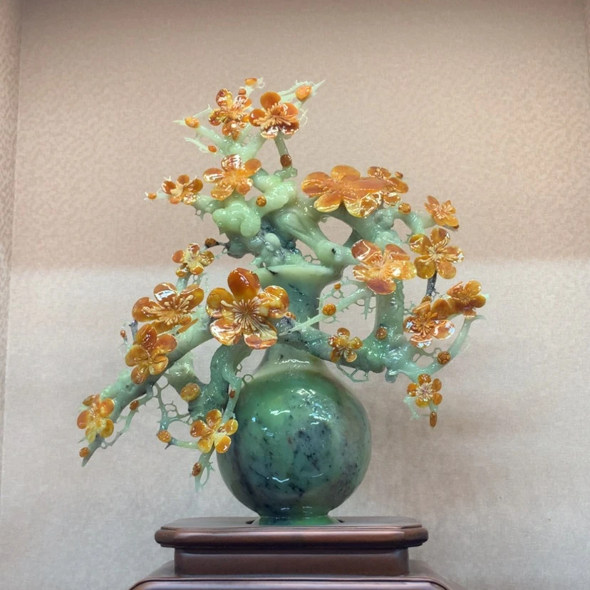 【闪购商品】未镶嵌蛇纹石玉摆件覆膜