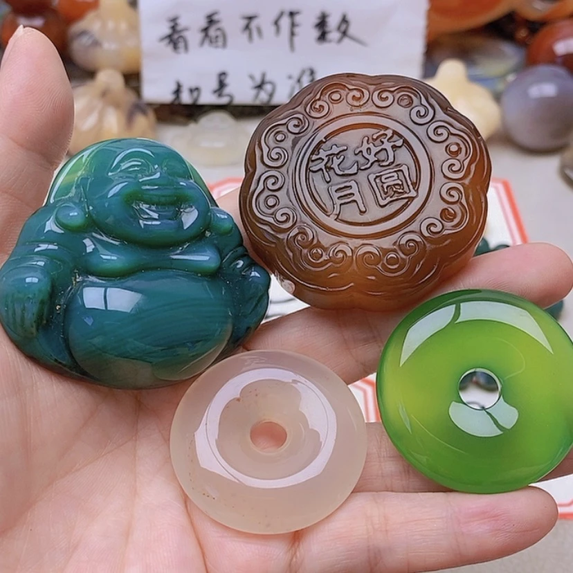 【闪购商品】未镶嵌玛瑙/玉髓珠宝半成品曹*