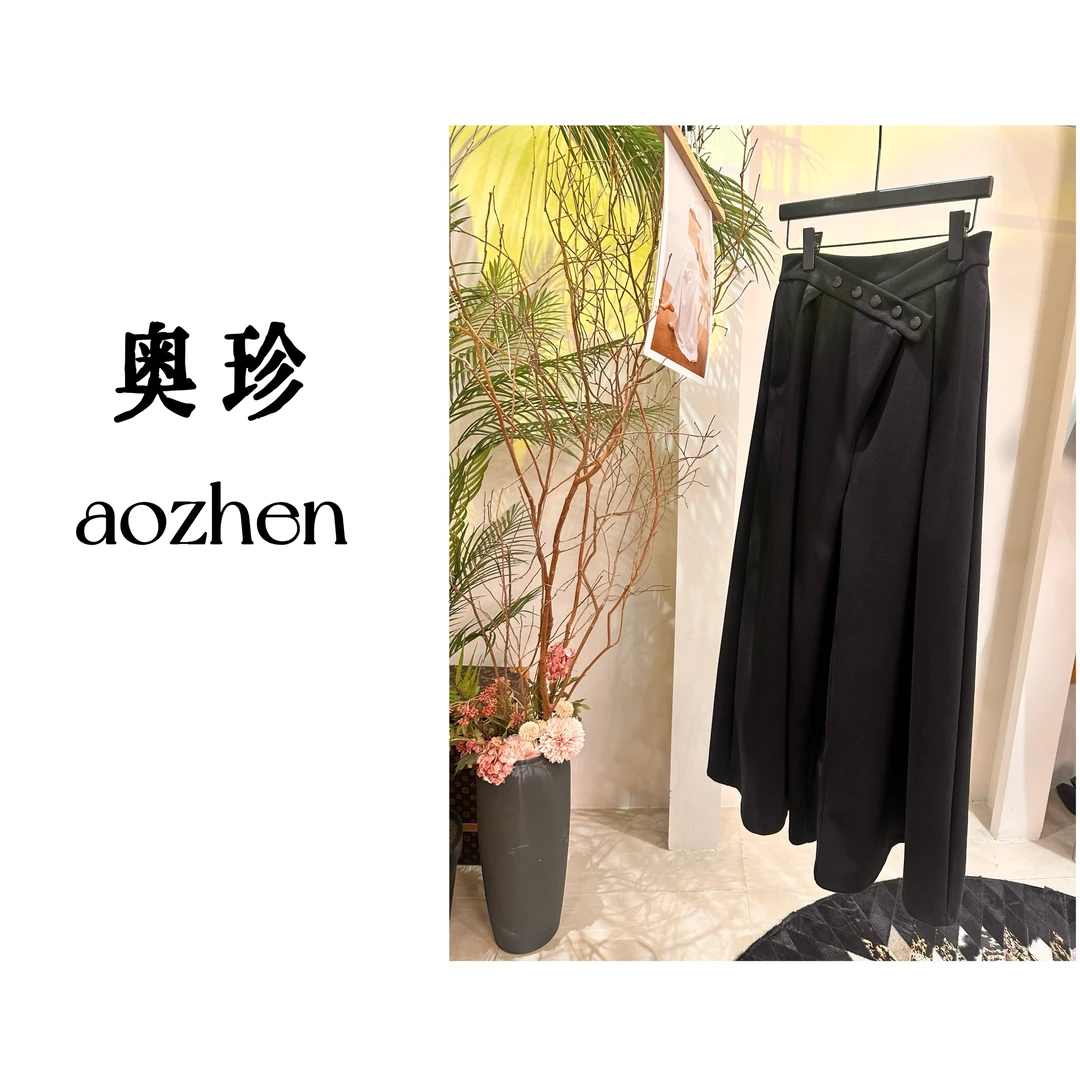 【凯萨蚂蚁腰】个性a字版型阔腿裤 裤型很显瘦