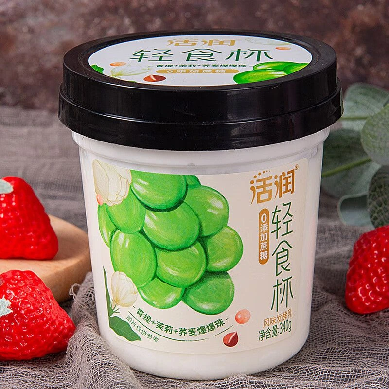 新希望活润青提茉莉荞麦爆爆珠0蔗糖轻食杯340g