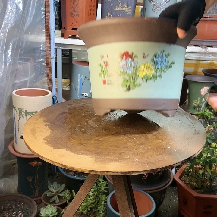 陈波金钟绿色花开富贵大号花盆花盆