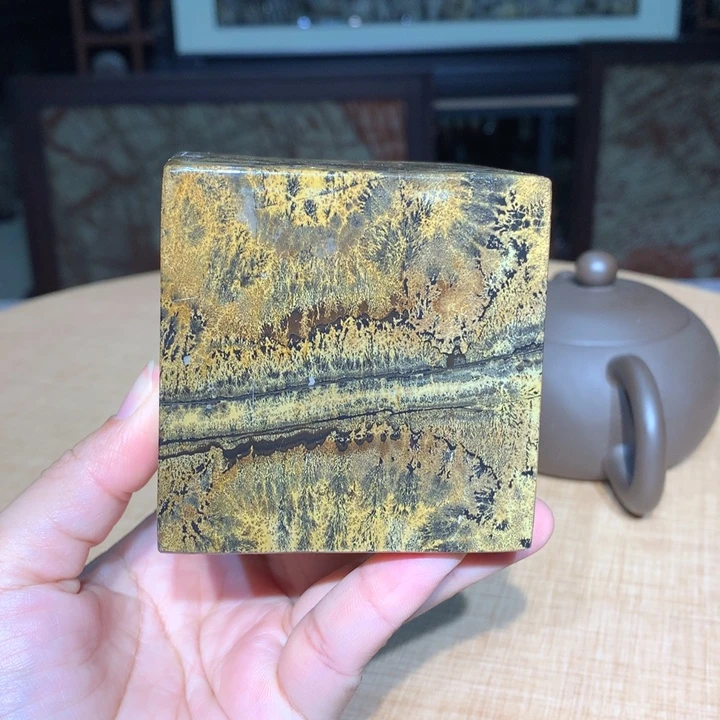 ，广西国画石摆件，收藏观赏