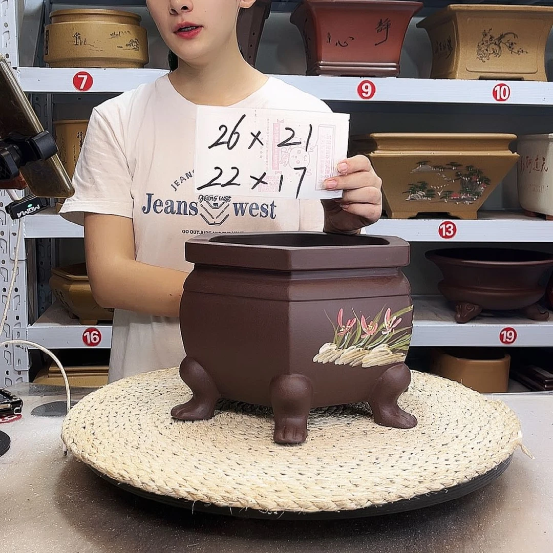 紫砂花盆紫砂花盆