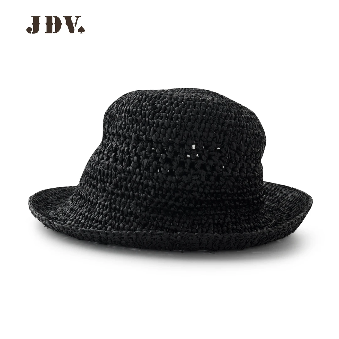 J.D.V男士草帽镂空透气草编渔夫帽出游防晒遮阳帽SHT5850