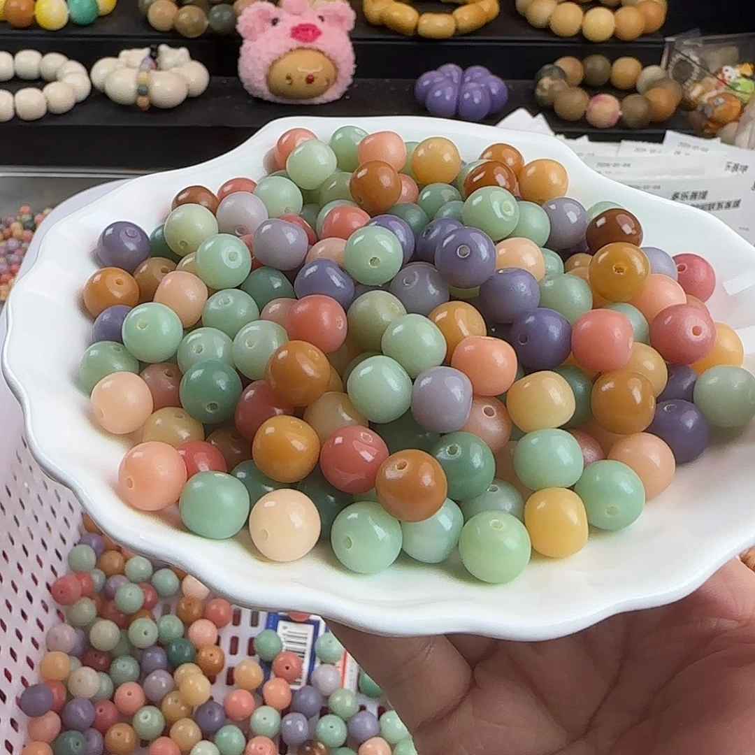 菩提根/象牙果手串卡10.5玛卡龙苹果100卡牌➕30备珠