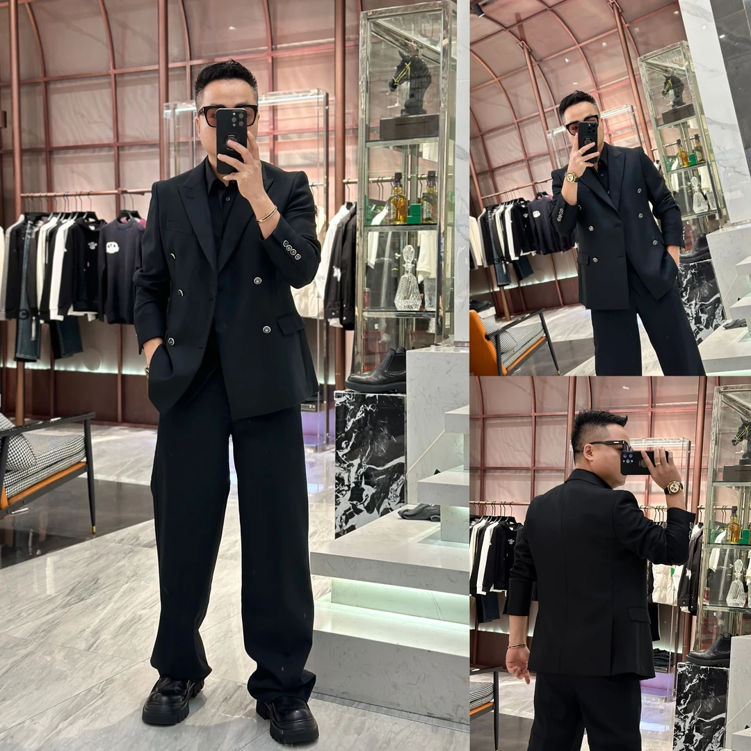 《发现者Fxz》25“英伦风范”男士轻奢定制帅气双排扣羊毛西装OY98909