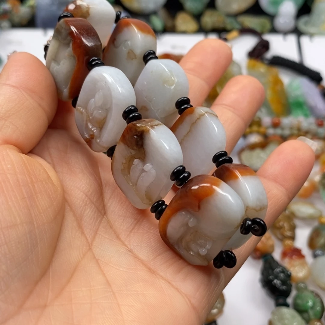 未镶嵌手链翡翠海**笑