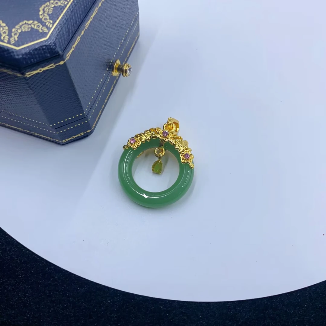 吊坠 5022   绿色圆环吊坠多样性发货