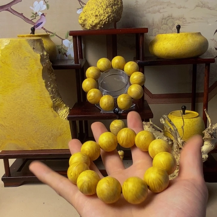 香榧木u****楠黄杨木手把件