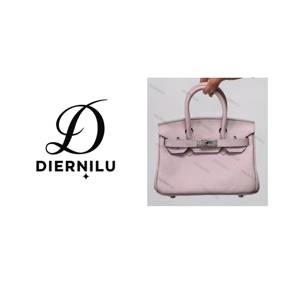 【晚晚真皮高定】20CM原创高定真皮-梦幻紫银扣BK-J023