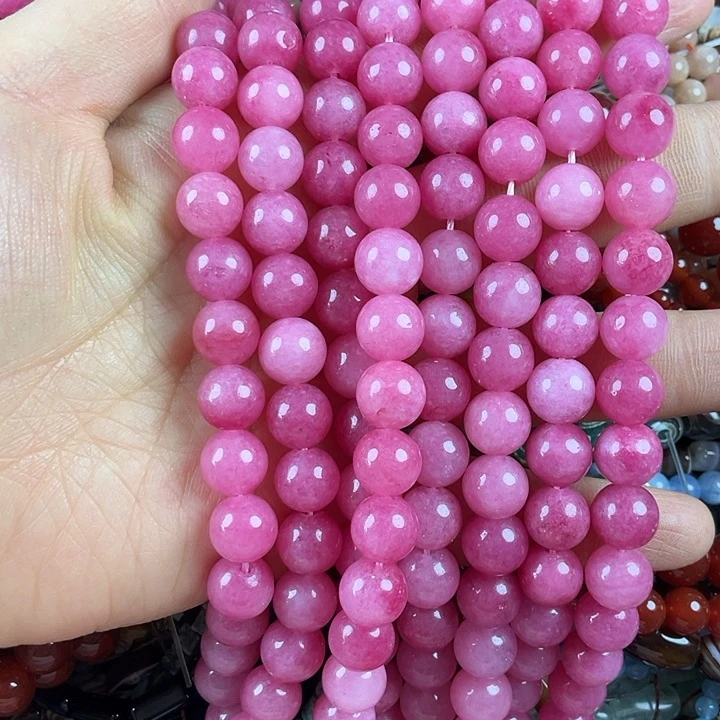 查罗石散珠合金卡10玫红一条