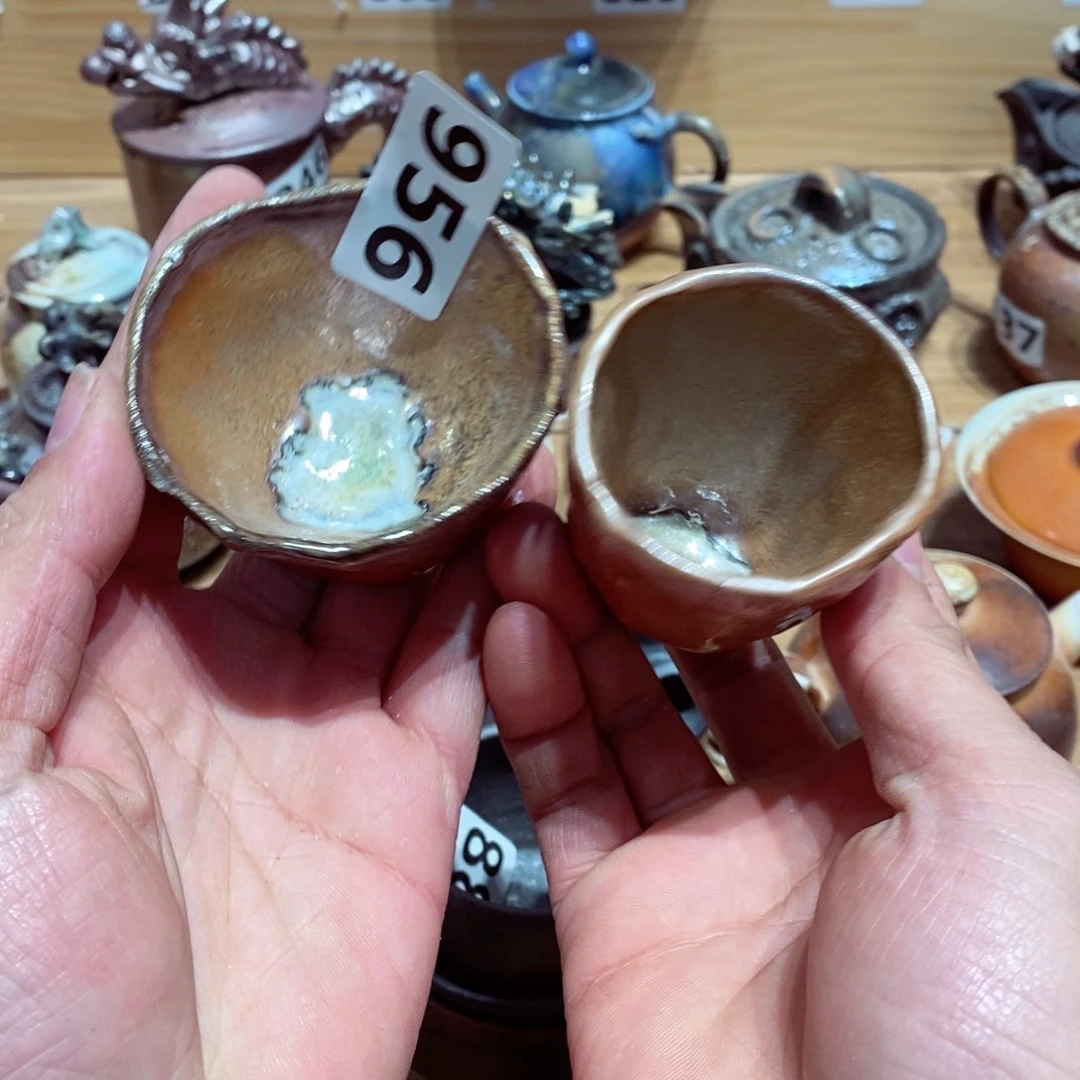 柴烧茶具陶瓷杯子