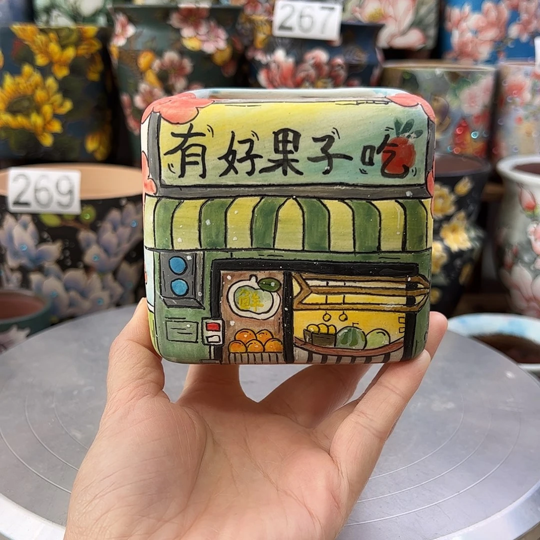 景德镇陶瓷花盆景德镇陶瓷花盆