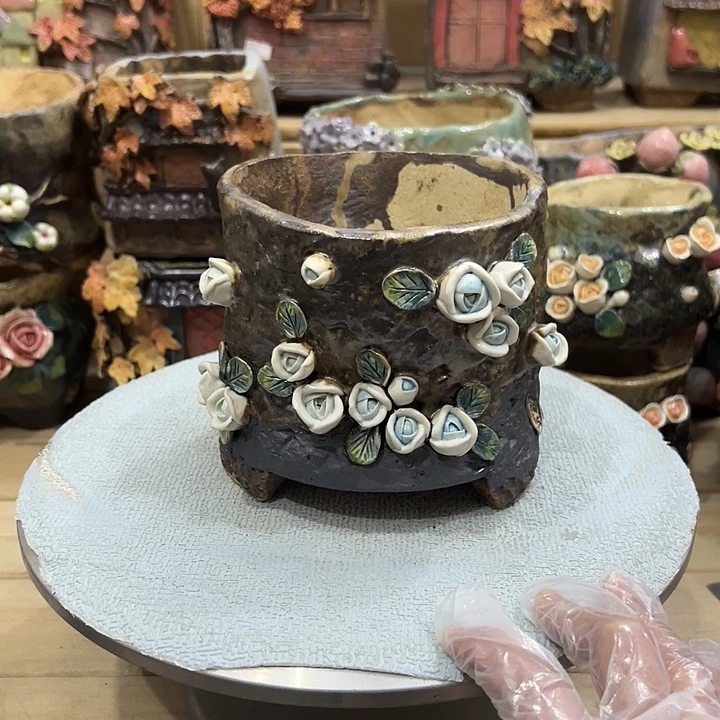 陶然多肉花盆百搭