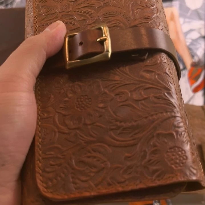 *****水牛剖层皮革唐文牛皮手作双斗