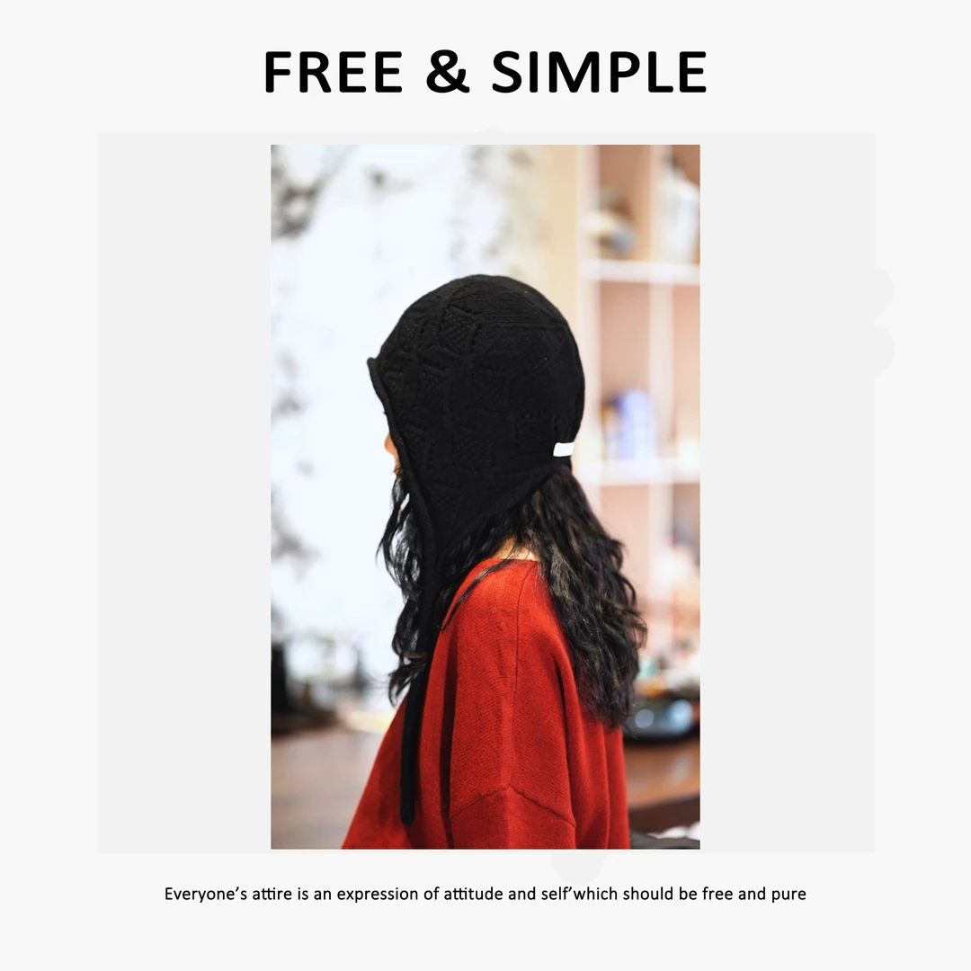 Free&Simple-‘必搭’时尚休闲百搭羊毛秋冬季针织帽-AL0197