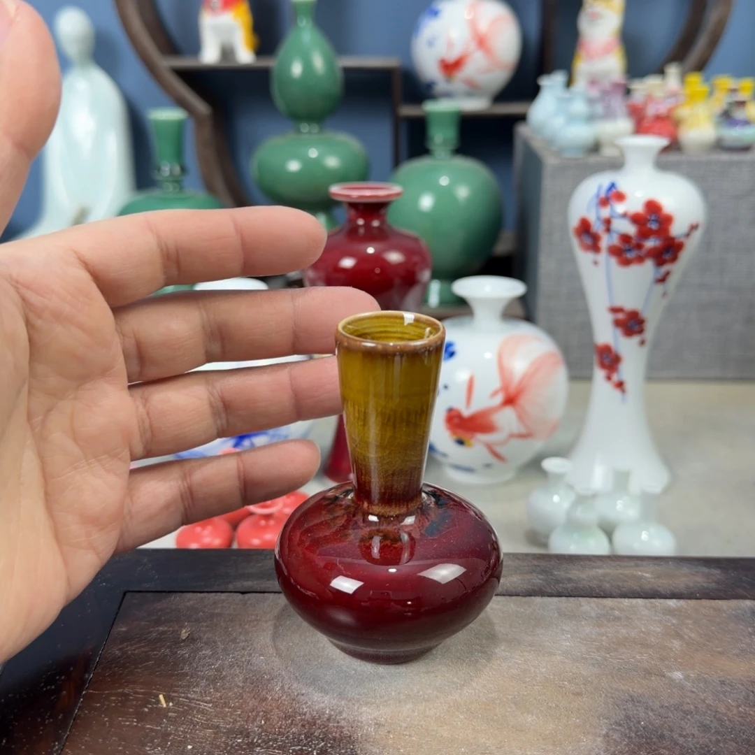 陶瓷手工小花器摆件