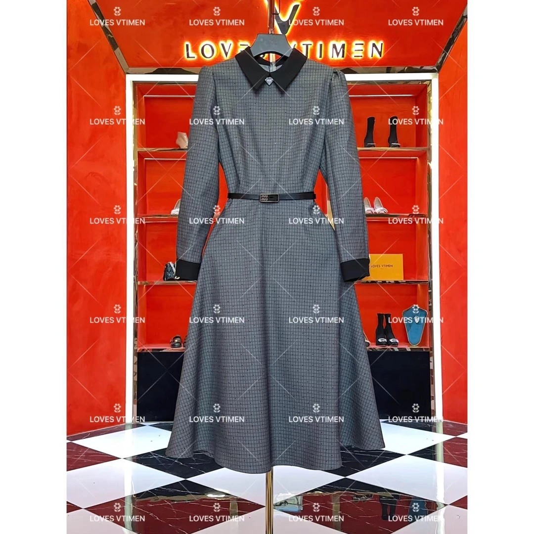 【秀秀】夏季新款复古时尚百搭连衣裙 A220