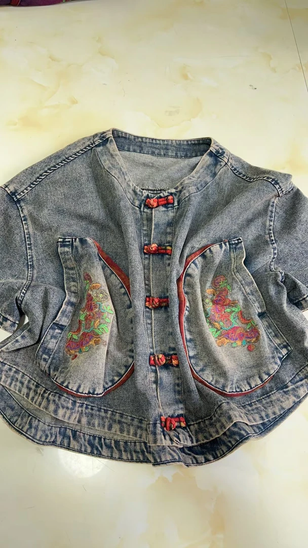 129夏季新品潮牌欧货炒色系重工口袋刺绣外套