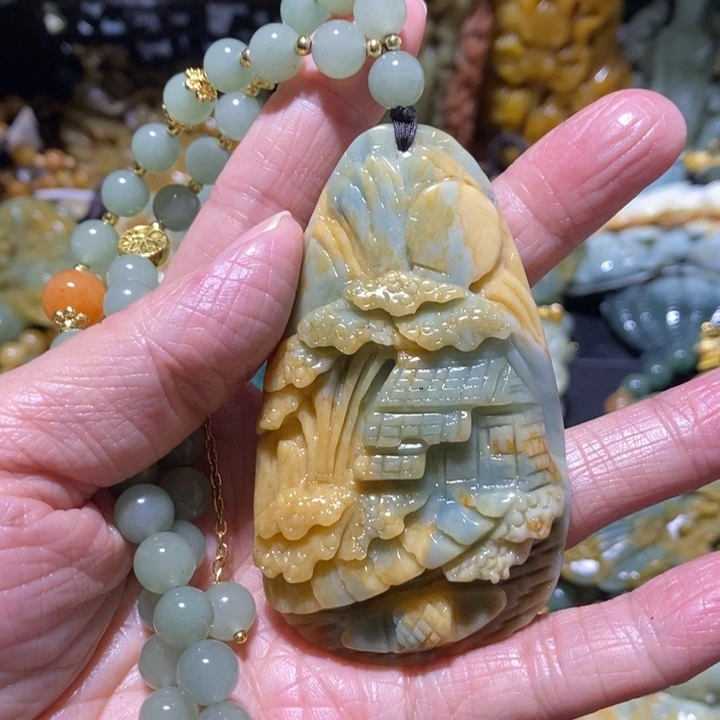 岫玉岫玉吊坠未镶嵌