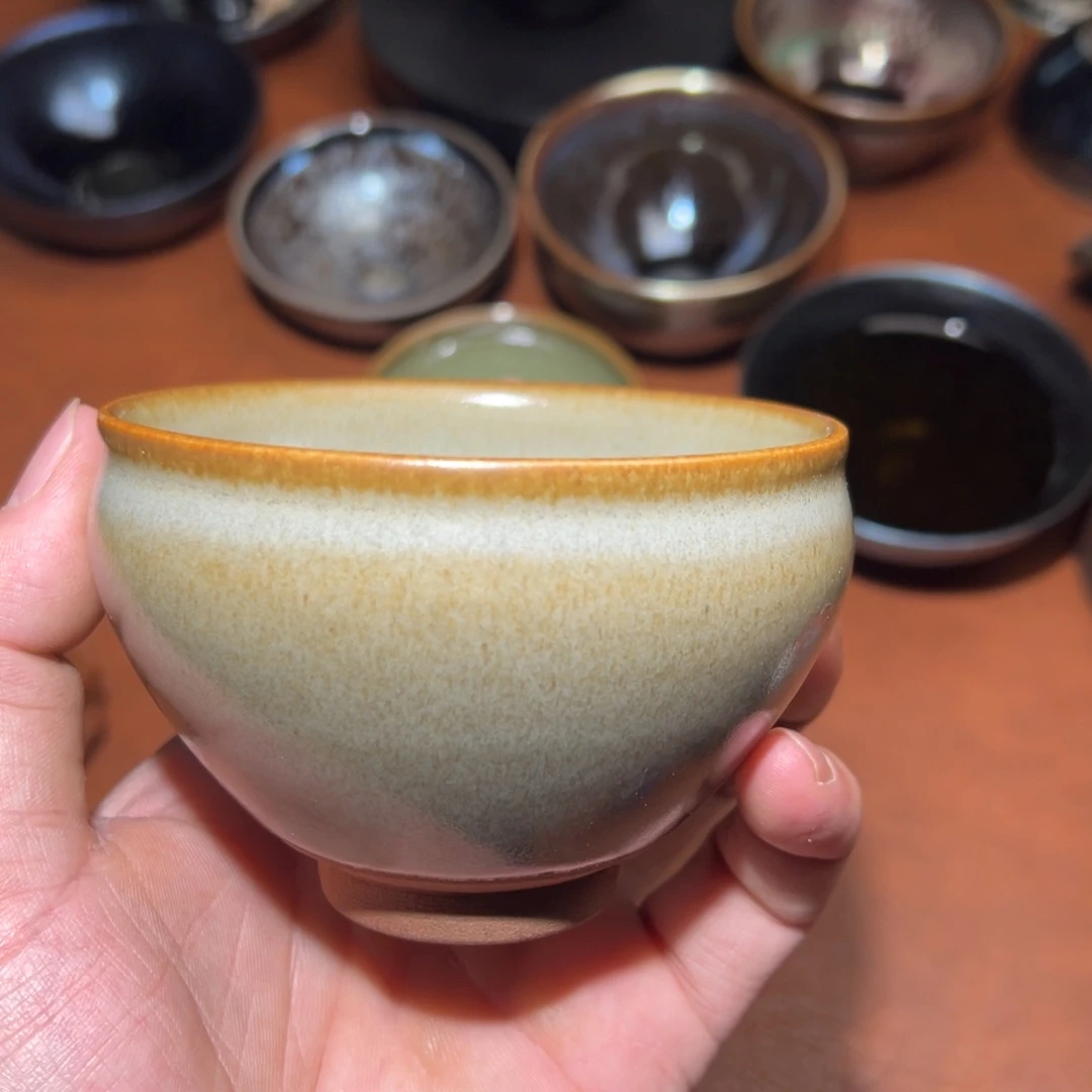 茶盏柴烧主人杯建窑建盏茶盏
