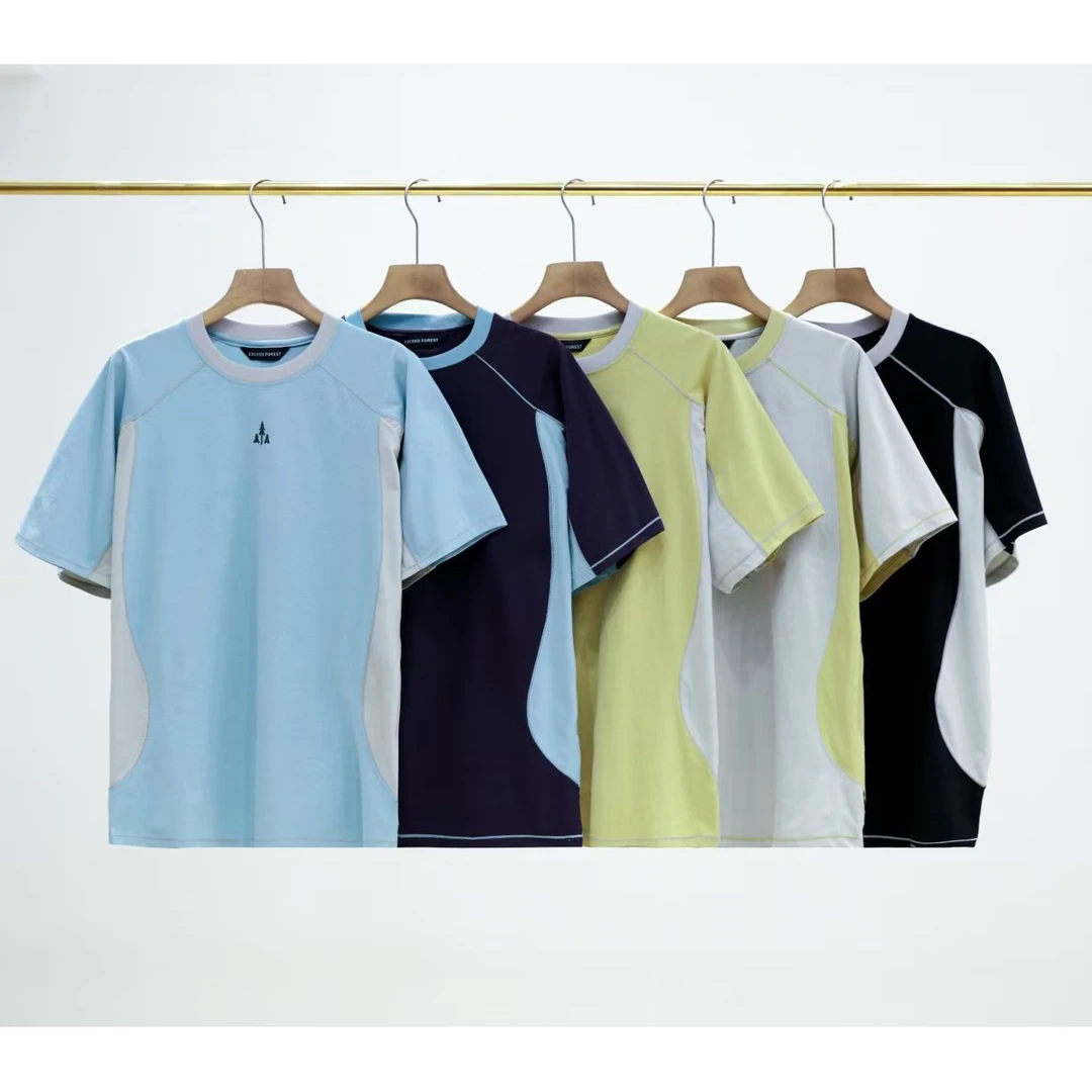 PTSJ-山系户外防晒吸湿透气撞色速干短袖T恤衫