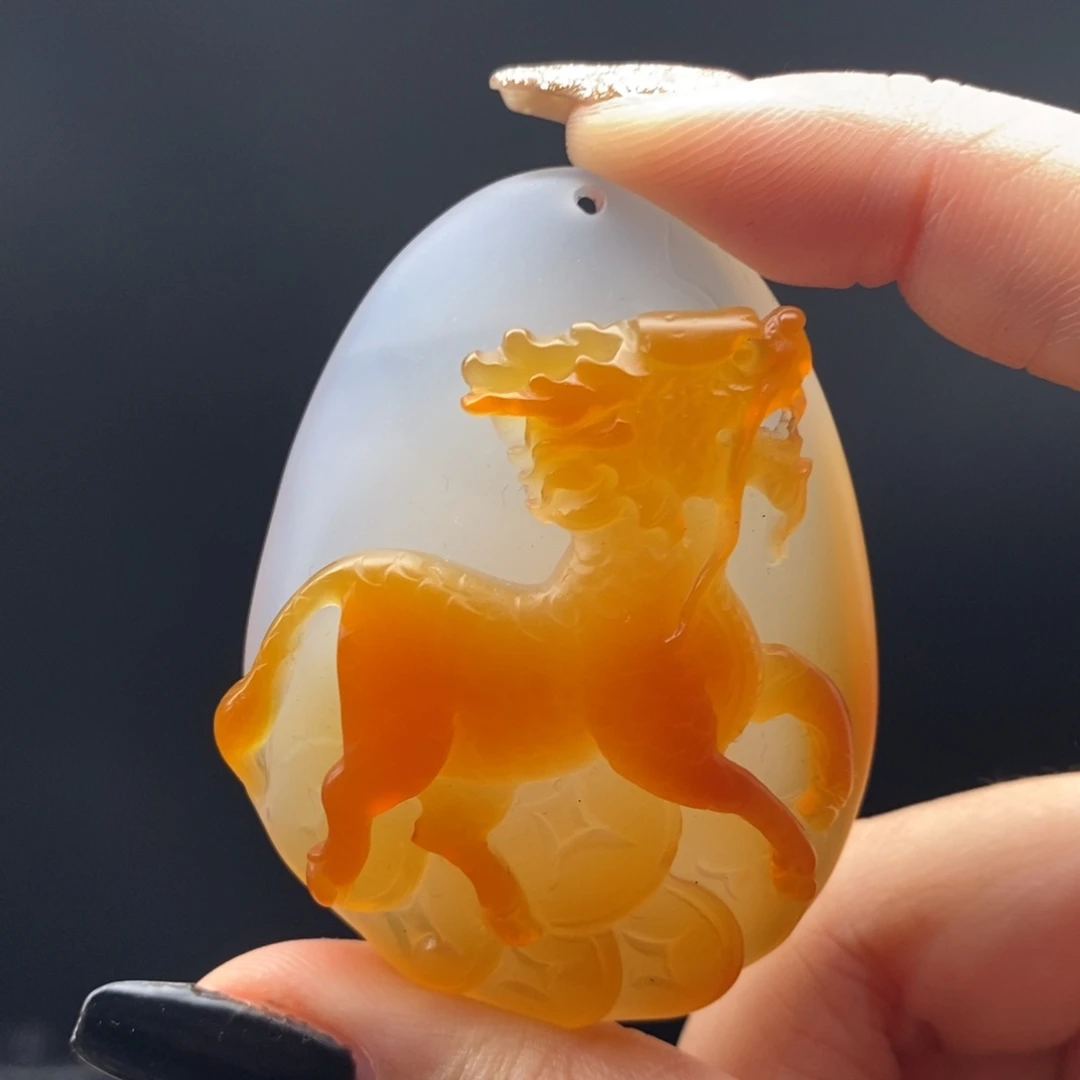 玛瑙/玉髓吊坠(不含链)未镶嵌