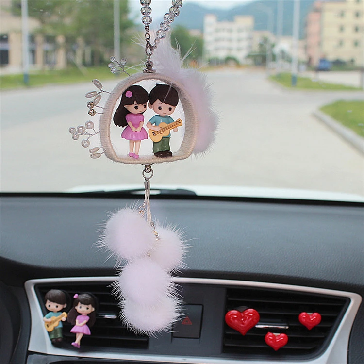 挂件个性女吊饰汽车装饰用品可爱创意女神款装饰车内一件漂亮
