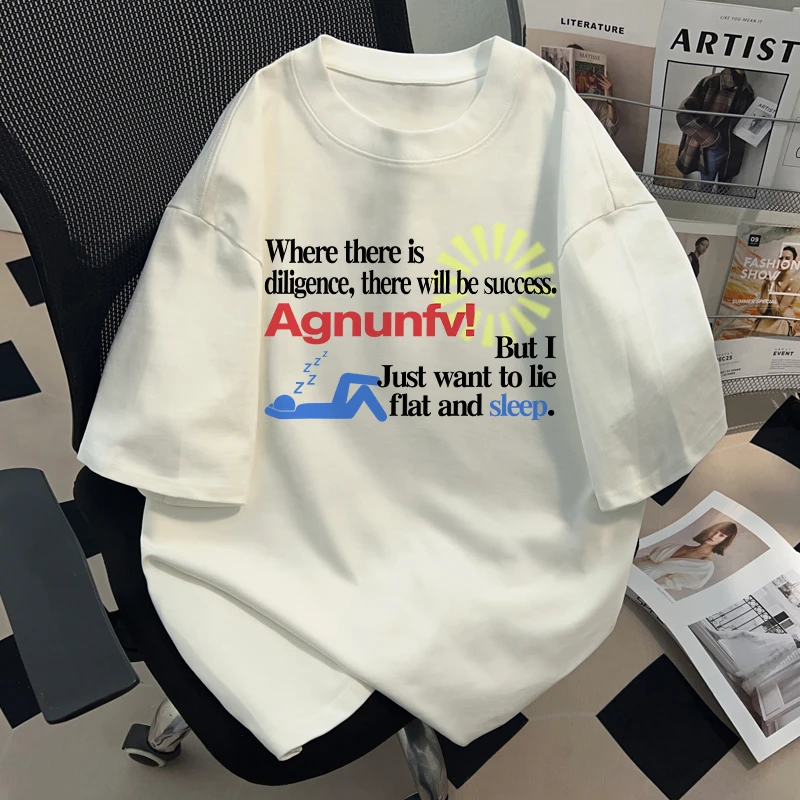 jtrt潮牌美式设计感字母印花纯棉短袖T恤男女夏季新款慵懒感上衣