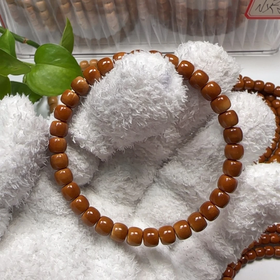 橄榄核手串/手链老挝核尖单圈6.5