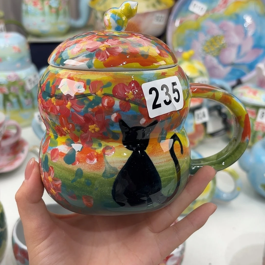 景德镇手绘高温釉下彩陶瓷茶具