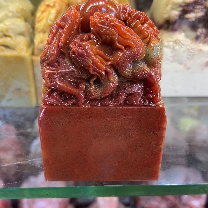 印石昌化石红石头