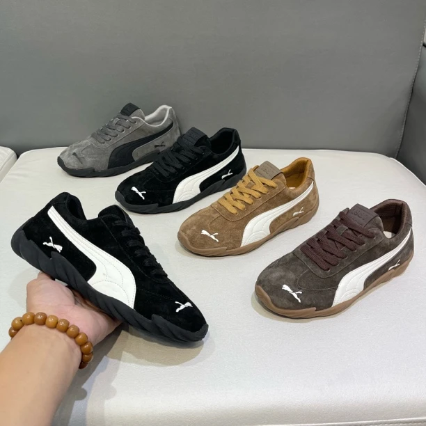 2025秋季新款低帮系带磨砂皮休闲鞋潮流百搭透气耐磨男鞋